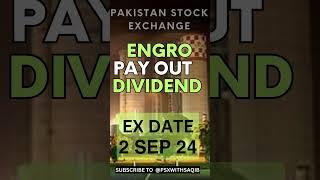 Engro Corporation limited share holders alert| ENGRO Divident Pay out Ex Date 2 Sep 2024| Financials