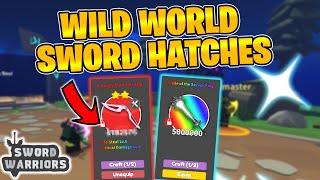 I Hatched BIG SWORD UPGRADES in the Wild World! Sword Warriors Roblox