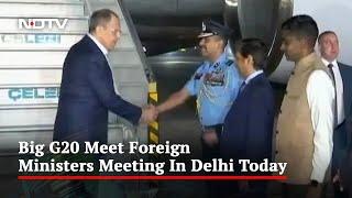 Russian Foreign Minister Sergey Lavrov Lands In India To Attend G20 Meet