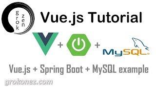 Spring Boot + Vue.js example | Spring Data JPA + REST + MySQL CRUD Demo