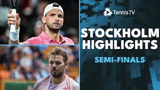 Wawrinka Takes On Paul; Dimitrov Battles Griekspoor | Stockholm 2024 Semi-Finals Highlights