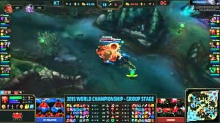 27  KT Rolster vs Origen Gaming Highlights   2015 LoL World Championship S5   Group D D4G2   KT vs O