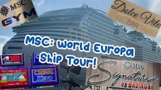 MSC: World Europa, Ship Tour (Short video)  (READ DESCRIPTION)