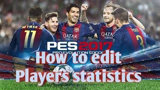 How to edit player stats in pes 2017#pes #efootball  #pesmobile #pes21 #pes2020 #Fyp #football