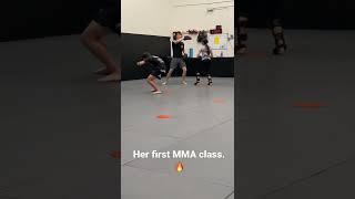 My baby girl did her first kids MMA class today. #kidsmma
