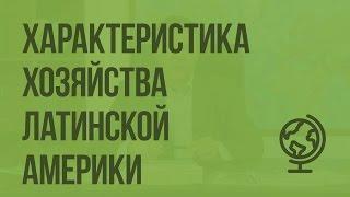 Общая характеристика хозяйства Латинской Америки. Видеоурок по географии 10 класс