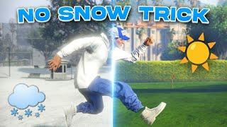 Easy Trick to REMOVE SNOW in GTA Online! (NO SNOW GLITCH)