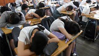 Why are most Korean students sleep deprived?