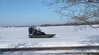 American Airboats Air Ranger in the snow