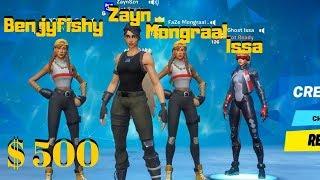 Zayn teams up with Ghost Issa for a $500 wager agains Mongraal and Benjyfishy - Fortnite CHamp