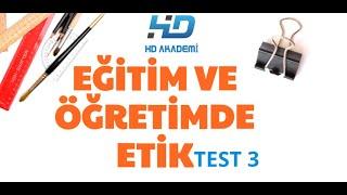 Etik Sistemler ,Temel İlkeler Test (Eğitim ve öğretimde etik)#Ekys