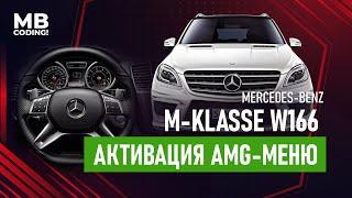 Mercedes Benz ML W166 AMG menu activation on dashboard! for IC172 , W463, W166, W156! OpenPort2!