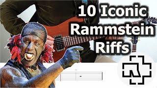 10 Iconic Rammstein Riffs | Guitar Tabs Tutorial