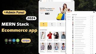 MERN Stack Ecommerce Website React MongoDB Express Node Stripe Tailwind - CRUD App with Admin Panel