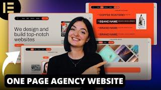 ONE PAGE AGENCY WEBSITE - Elementor Wordpress Tutorial Flex Container