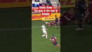 Hands Down the play of the Year in Rubgby #rugby