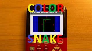 Program COLOR SNAKE on Ti-84 Plus CE!!!