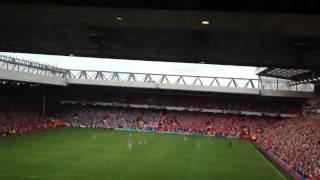 Suarez goal from the Kop Liverpool vs Man city