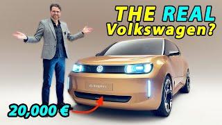 This 20.000 Euro VW ID1 or ID up! is the first Volkswagen with Rivian tech! 