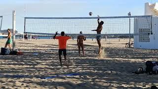 volleyball on the beach