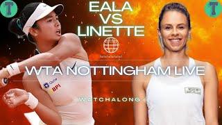 Alex Eala vs Magda Linette | WTA Nottingham Open Round 1 | LIVE TENNIS WATCHALONG