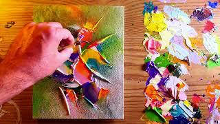 How To Paint Cool Abstract Painting | Fun With Acrylics | Easy & Simple | Relaxing Art Tutorial