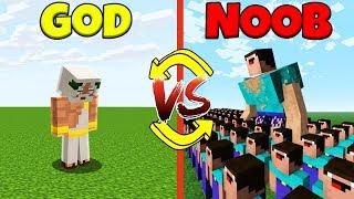 Minecraft Battle: NOOB vs GOD: SWAPPED ARMY BATTLE CHALLENGE / Animation