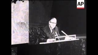 SYND 20-9-69 ISRAELI FOREIGN MINISTER ABBA EBAN CALLS FOR A WORLD PEACE DAY