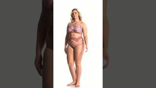 Raisins Curve Plus Size Canggu Beach Cala High Neck Bikini Top | SwimOutlet.com