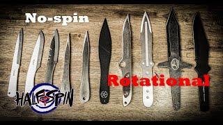 No spin vs Rotational Throwing Knives