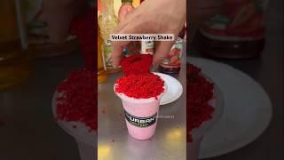 Velvet Strawberry Milkshake || Milkshake for ₹120/- || Shalimar Bagh || Indian street food