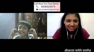 Abacus Live Online Class By Ava Academy | Abacus with Sneha |