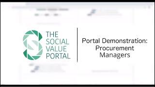 Using the Social Value Portal for Procurement