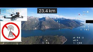 World Rec? 54 km Flight  /DJI 03 23.4 KM HARDLIMIT One way with Helion 10 , Did i loose the drone ?.