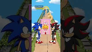 Sonic vs Shadow New Kiss Run Epic Funny Challenge! W Tralalero Tralala #sonic #sonicthehedgehog