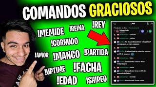 Cómo Poner COMANDOS GRACIOSOS para TROVO! !memide !cornudo !beso !manco | Comandos Divertidos CHAT