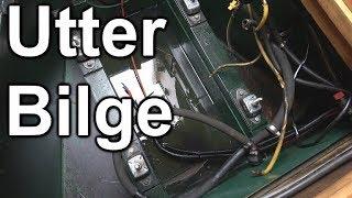 125. Removing the narrowboat engine so I can de-rust and paint the bilge
