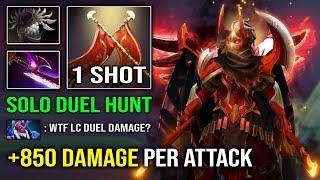 WTF +850 Damage Per Attack 1 Shot Solo Duel Legion Commander 100% Deleted Offlane Dota 2