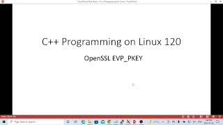 C++ Programming on Linux - OpenSSL EVP PKEY