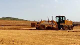 Amezing extreme motor grader oparator Sany SAG200 and sany mining dumer running in mines