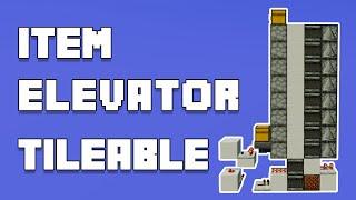 1-Wide Silent Tileable Item Elevator (1.15+)