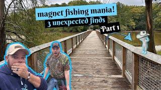 Magnet fishing mania ! 3 unexpected finds Part 1