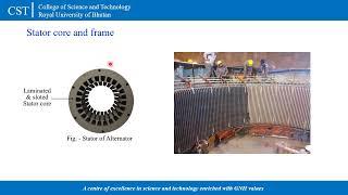 Construction of alternator #synchronous machines