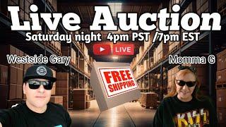  LIVE AUCTION FREE SHIPPING Free Giveaways! Come hang out!