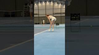 Tall girl plays tennis#fyp #trending #tallgirl #giant #height #tennis #athlete #sport #skirt #legs