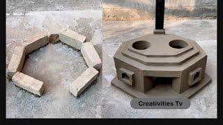 How to make chulha at home mitti ka chulha design rural life village life traditional life mud stove