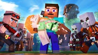 RISE OF THE PILLAGERS - Alex and Steve Life (Minecraft Animation)