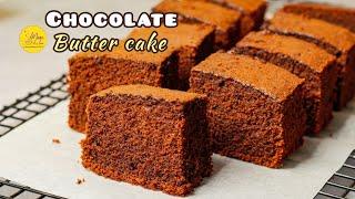 Super moist chocolate butter cake / A very easy recipe / Magic out of hands butter cake recipe