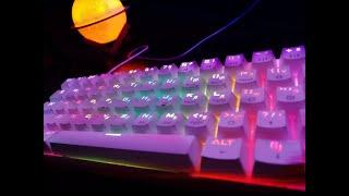 Бюджетная, механическая клавиатура DEXP TANTO RGB White. Игровая клавиатура