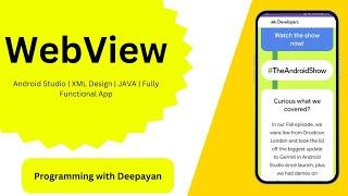 How to create a WebView | Android Studio | XML Design | JAVA